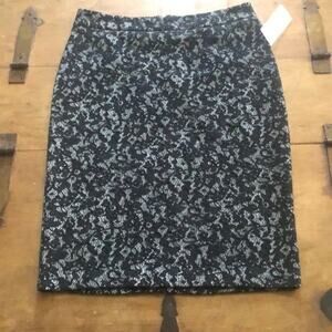 Michael Kors Black Lace Pencil Skirt Size Small